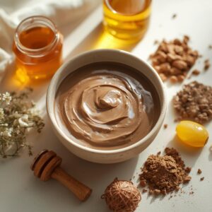 DIY clay and honey face mask recipe for women 40 plus