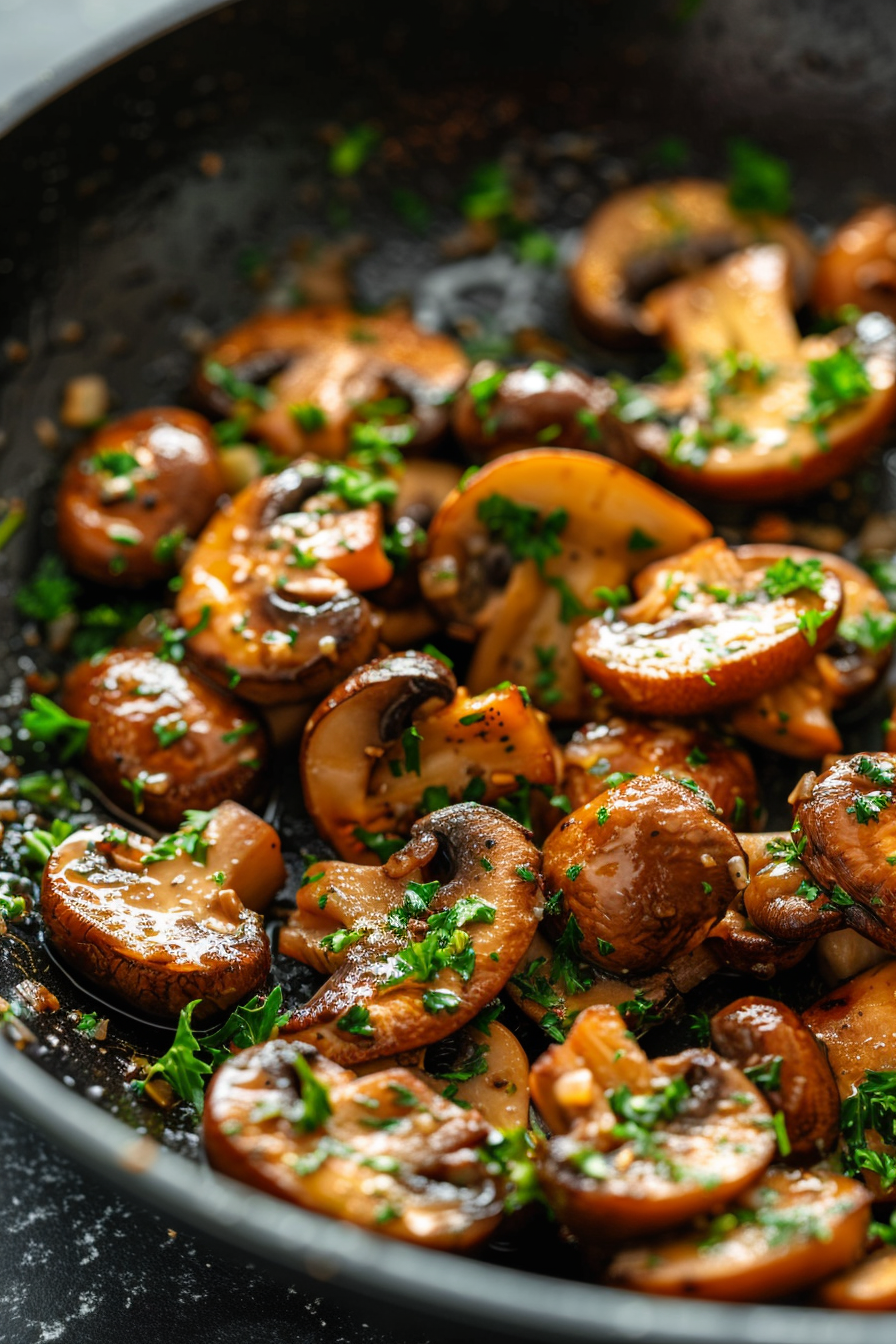 Champignons sautés ail persil
