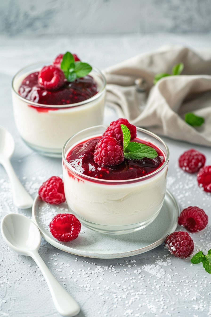 Panna cotta fruits rouges