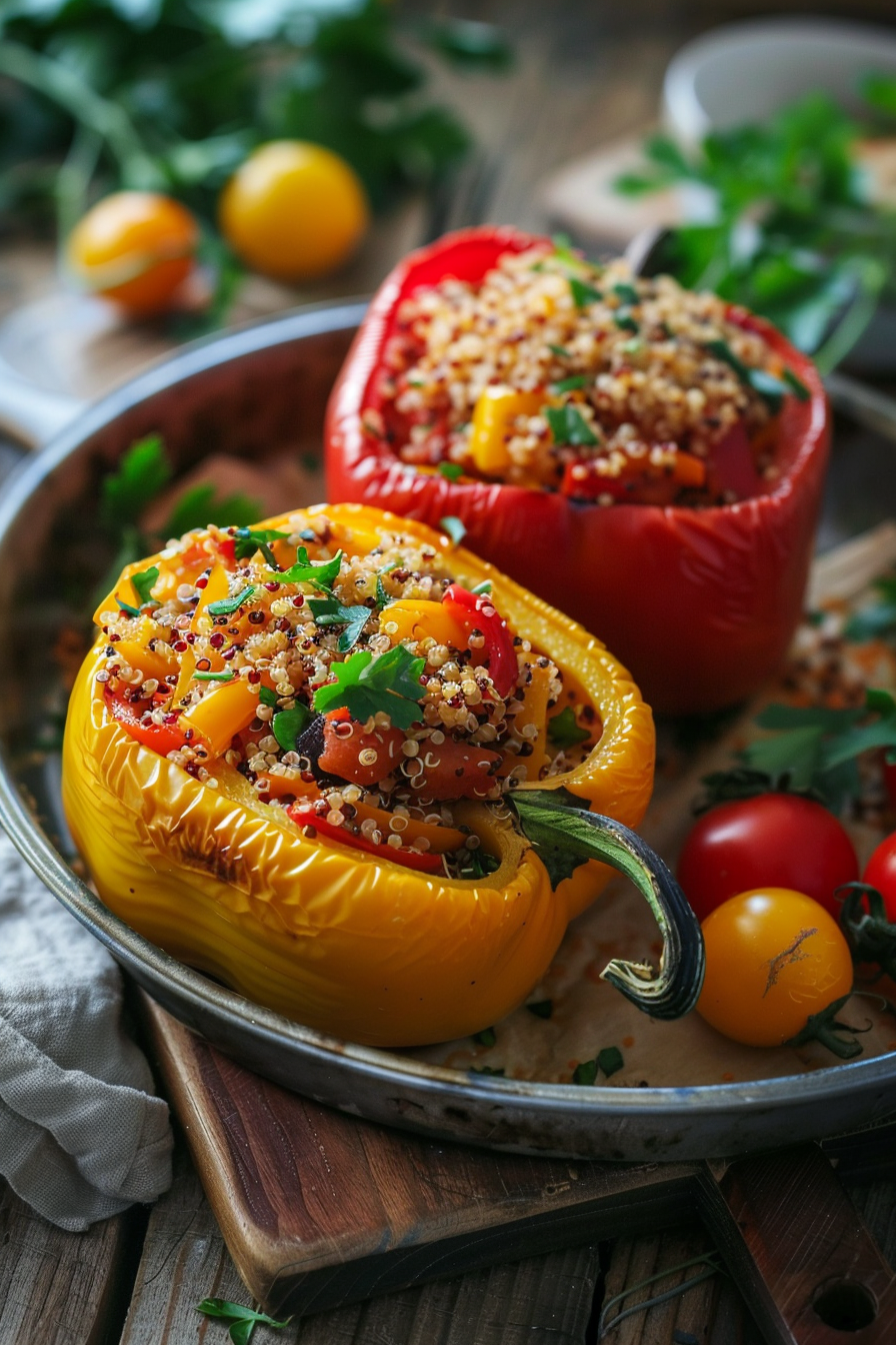 Poivrons farcis quinoa