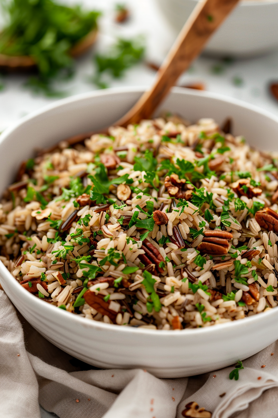 Riz sauvage aux noix de pécan