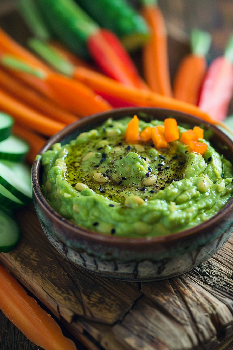 Tartinade avocat edamame