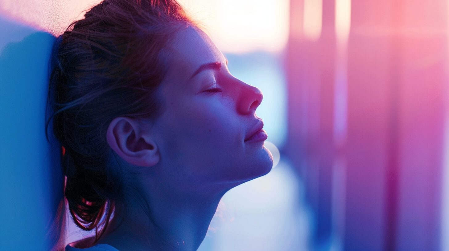 Femme méditant en position assise, respiration vagale 4-2-6 pour apaiser l'anxiété