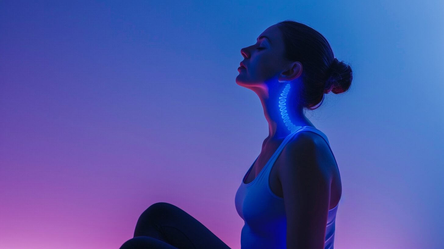 Femme méditant en position assise, respiration vagale 4-2-6 pour apaiser l'anxiété